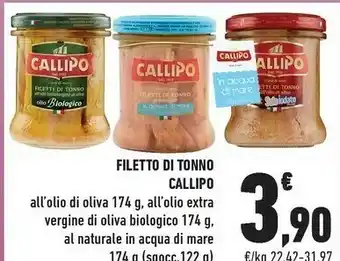 Conad Callipo Filetto Di Tonno All'olio Di Oliva offerta