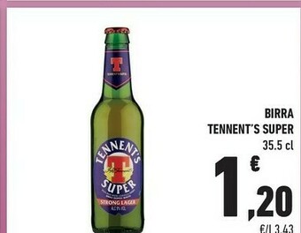 Conad Tennent's Birra Super offerta