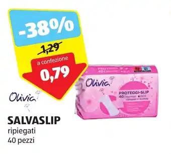 ALDI Olivia SALVASLIP ripiegati 40 pezzi offerta