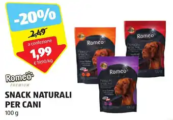 ALDI Romeo SNACK NATURALI PER CANI 100 g offerta