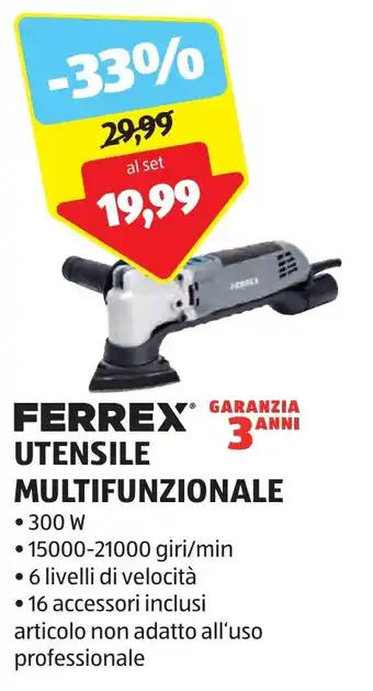 ALDI FERREX UTENSILE MULTIFUNZIONALE offerta