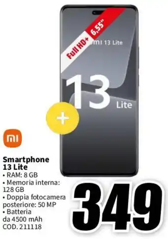 MediaWorld Smartphone 13 Lite offerta