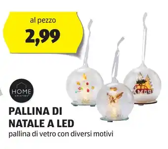ALDI PALLINA DI NATALE A LED offerta