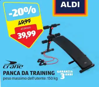 ALDI crane PANCA DA TRAINING offerta