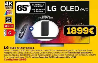 Euronics LG OLED SMART 65C34 offerta