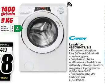 MediaWorld CANDY Lavatrice 496DWMC7/1-S offerta
