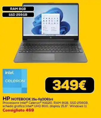 Euronics HP NOTEBOOK 15s-fq0081nl offerta