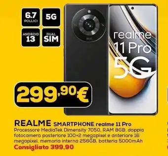 Euronics REALME SMARTPHONE realme 11 Pro offerta