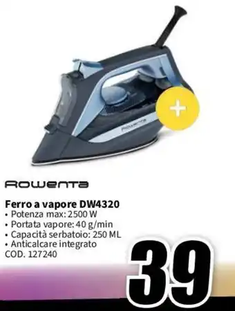 MediaWorld ROWENTA Ferro a vapore DW4320 offerta