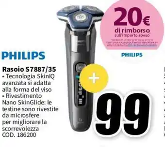 MediaWorld PHILIPS Rasoio S7887/35 offerta