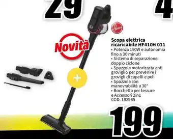 MediaWorld Scopa elettrica ricaricabile HF410H 011 offerta