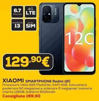Euronics XIAOMI SMARTPHONE Redmi 12C offerta