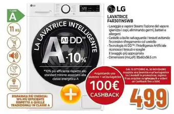 Expert LG LAVATRICE F4R3011NSWB offerta