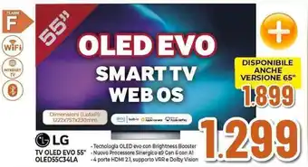 Expert LG TV OLED EVO 55" OLED55C34LA offerta