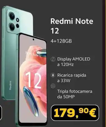 Euronics Redmi Note 12 offerta