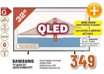 Expert SAMSUNG TV QLED 32" QE32LS03BBUXZT offerta