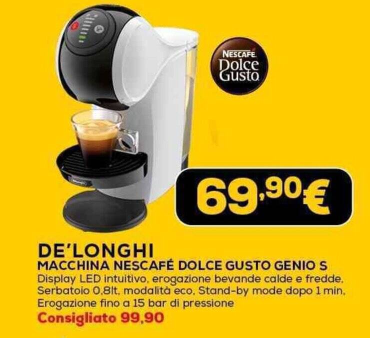 DE'LONGHI MACCHINA NESCAFÉ DOLCE GUSTO GENIO S offerta di Euronics