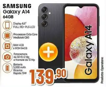 Expert SAMSUNG Galaxy A14 64GB offerta