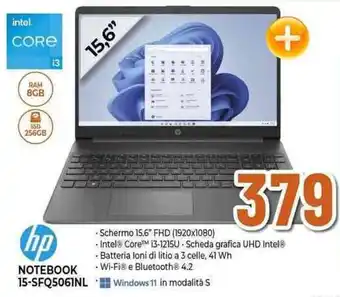 Expert hp NOTEBOOK 15-SFQ5061NL offerta