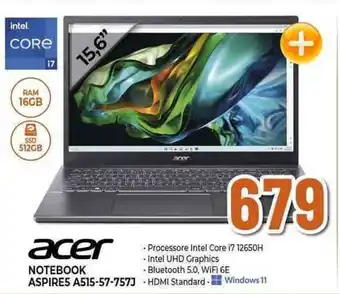 Expert acer NOTEBOOK ASPIRES A515-57-7573 offerta