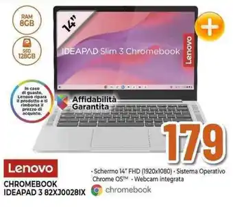 Expert Lenovo CHROMEBOOK IDEAPAD 3 82X30028IX offerta