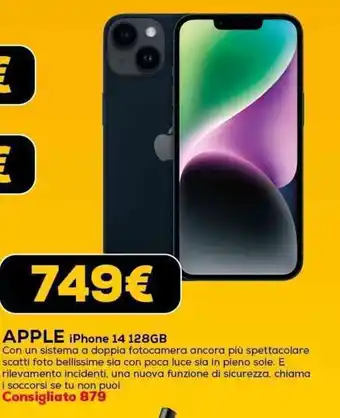 Euronics APPLE iPhone 14 128GB offerta