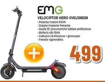 Expert EMG VELOCIPTOR HERO OVEL158E58 offerta