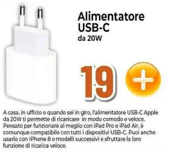 Expert Alimentatore USB-C da 20W offerta