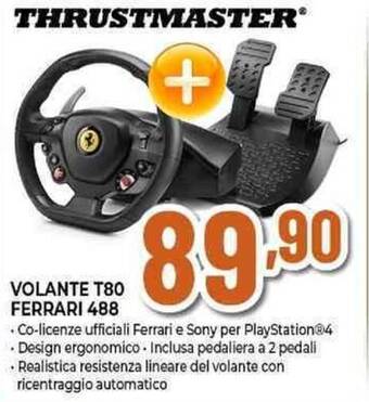 Expert THRUSTMASTER VOLANTE T80 FERRARI 488 offerta