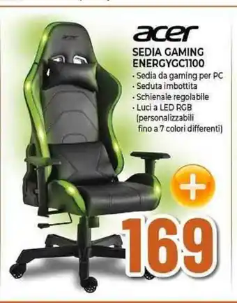 Expert acer SEDIA GAMING ENERGYGC1100 offerta