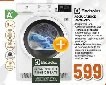 Expert Electrolux ASCIUGATRICE EW7H492Y offerta