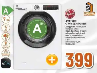 Expert LAVATRICE H3WPS4376TAMB6S offerta