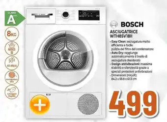 Expert BOSCH ASCIUGATRICE WTH85V1811 offerta