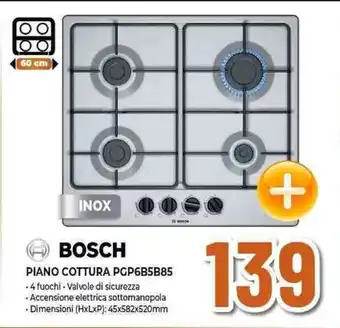 Expert BOSCH PIANO COTTURA PGP6B5B85 offerta