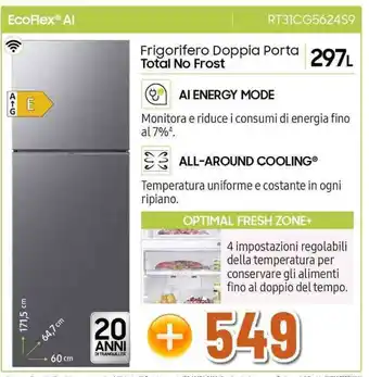 Expert EcoFlex Al RT31CG562459 Frigorifero Doppia Porta Total No Frost offerta
