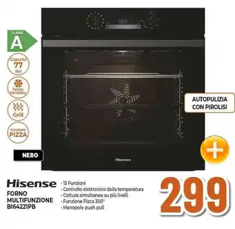 Expert Hisense FORNO MULTIFUNZIONE BI64221PB offerta