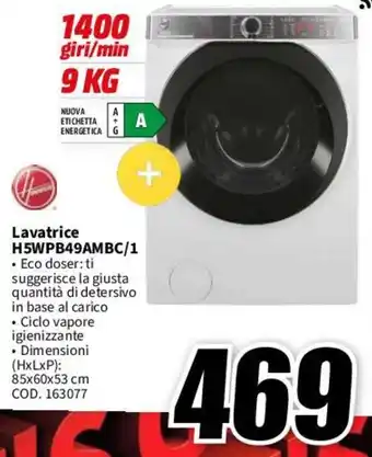 MediaWorld Lavatrice H5WPB49AMBC/1 offerta