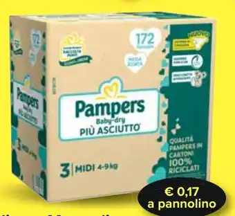 Carrefour Pannolino o Mutandino Jumbo Baby Dry Pampers offerta