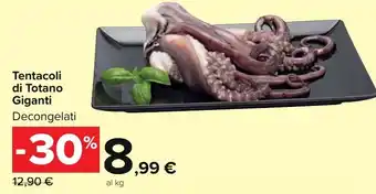 Carrefour Market Tentacoli di Totano Giganti Decongelati offerta