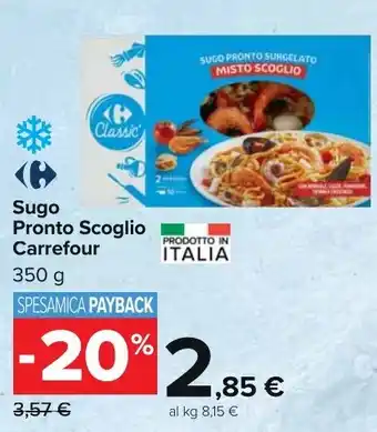 Carrefour Market Sugo Pronto Scoglio Carrefour 350 g offerta