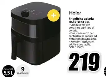 MediaWorld Haier Friggitrice ad aria HAF5TWA3 011 offerta