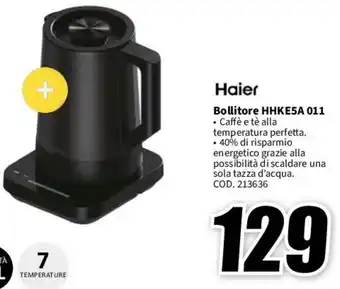 MediaWorld Haier Bollitore HHKE5A 011 offerta