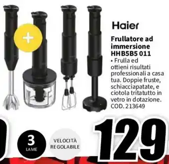 MediaWorld Haier Frullatore ad immersione HHB5B5 011 offerta