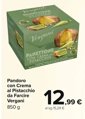 Pandoro con Crema al Pistacchio da Farcire Vergani 850 g