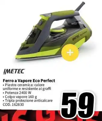MediaWorld IMETEC Ferro a Vapore Eco Perfect offerta