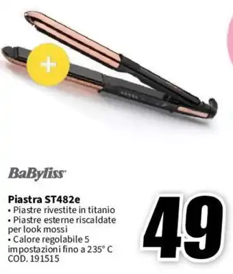 MediaWorld BaByliss Piastra ST482e offerta