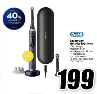MediaWorld Oral-B Spazzolino elettrico i09s Nero offerta
