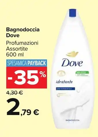 Carrefour Market Bagnodoccia Dove Profumazioni Assortite 600 ml offerta