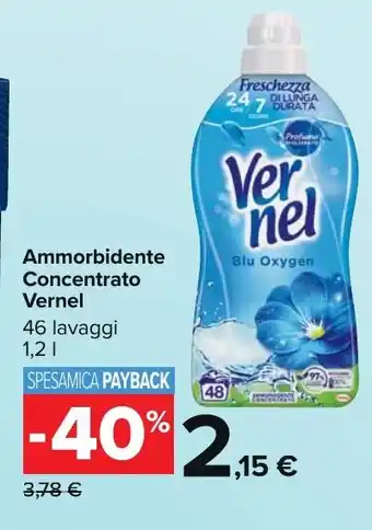 Carrefour Market Ammorbidente Concentrato Vernel 46 lavaggi 1,2 l offerta