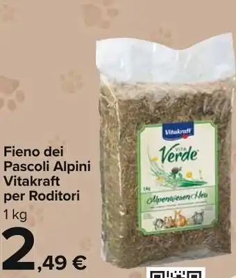 Fieno dei Pascoli Alpini Vitakraft per Roditori 1 kg